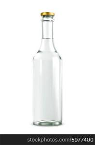 Alcohol drink in bottle vector illustration