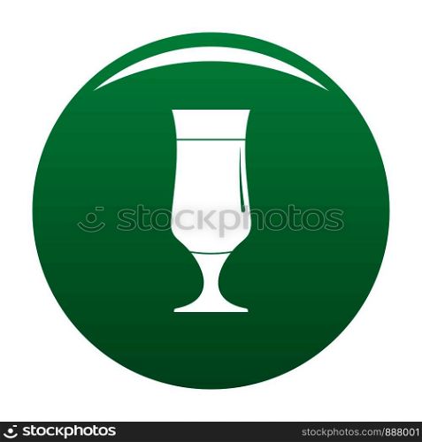 Alcohol icon. Simple illustration of alcohol vector icon for any design green. Alcohol icon vector green