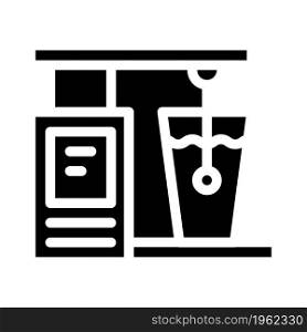 alcohol meter tool glyph icon vector. alcohol meter tool sign. isolated contour symbol black illustration. alcohol meter tool glyph icon vector illustration