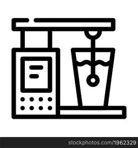 alcohol meter tool line icon vector. alcohol meter tool sign. isolated contour symbol black illustration. alcohol meter tool line icon vector illustration