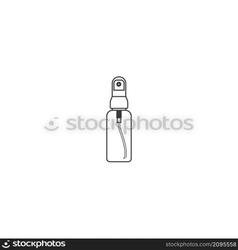 Alcohol sanitizer gel line icon. linear style sign for mobile concept and web design. Antibacterial sanitizer bottle outline vector icon.