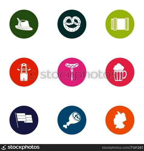 Ale icons set. Flat set of 9 ale vector icons for web isolated on white background. Ale icons set, flat style