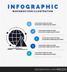 Alert, antivirus, attack, computer, virus Infographics Template for Website and Presentation. GLyph Gray icon with Blue infographic style vector illustration.. Vector EPS10 Abstract Template background