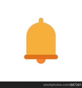 Alert, Bell, Notification, Sound Flat Color Icon. Vector icon banner Template