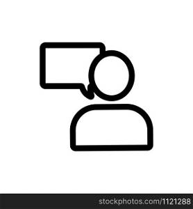 Alert the user to the vector icon. A thin line sign. Isolated contour symbol illustration. Alert the user to the vector icon. Isolated contour symbol illustration