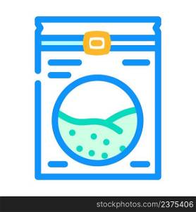 algae bag color icon vector. algae bag sign. isolated symbol illustration. algae bag color icon vector illustration