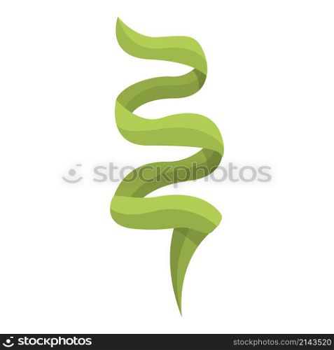 Algae drink plant icon cartoon vector. Seaweed alga. Green food. Algae drink plant icon cartoon vector. Seaweed alga