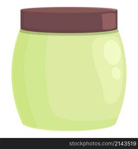 Algae food jar icon cartoon vector. Alga plant. Sea drink. Algae food jar icon cartoon vector. Alga plant