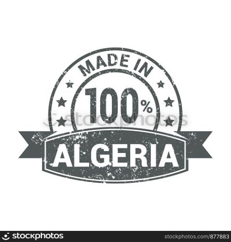 Algeria stamp design vector