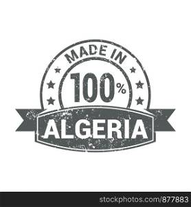 Algeria stamp design vector