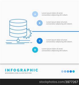 Algorithm, chart, data, diagram, flow Infographics Template for Website and Presentation. Line Blue icon infographic style vector illustration