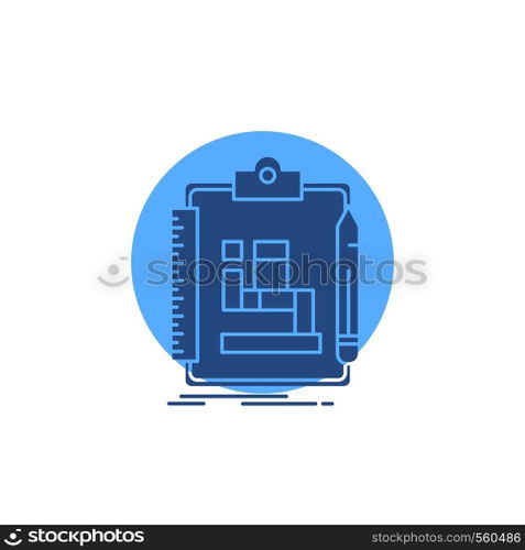 Algorithm, process, scheme, work, workflow Glyph Icon.. Vector EPS10 Abstract Template background