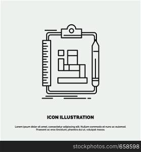Algorithm, process, scheme, work, workflow Icon. Line vector gray symbol for UI and UX, website or mobile application. Vector EPS10 Abstract Template background
