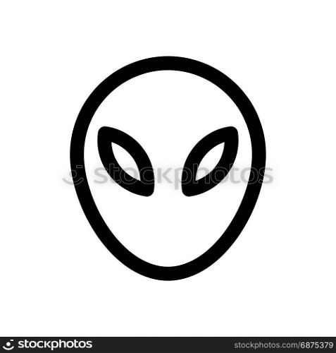 alien emoji, icon on isolated background
