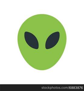 alien emoji, icon on isolated background,