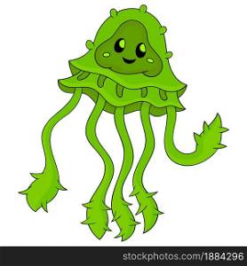 alien tentacles creature cartoon character