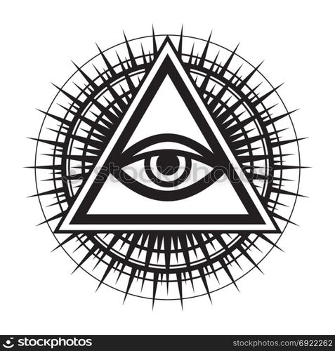 All-Seeing Eye of God (The Eye of Providence | Eye of Omniscience ...