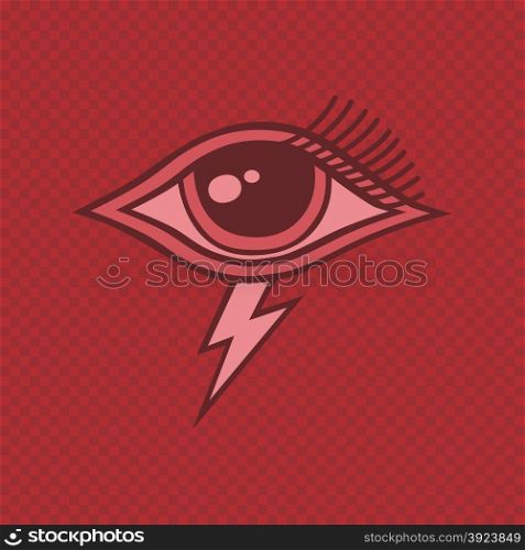 all seeing eye of horus theme vector art illustration. all seeing eye of horus