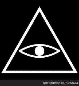 All seeing eye symbol icon .. All seeing eye symbol icon .