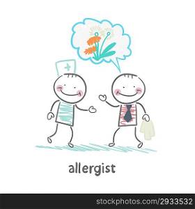 Allergist says to the patient&acute;s illness