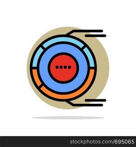 Allocation, Analysis, Diagram, Estimation, Resource Abstract Circle Background Flat color Icon