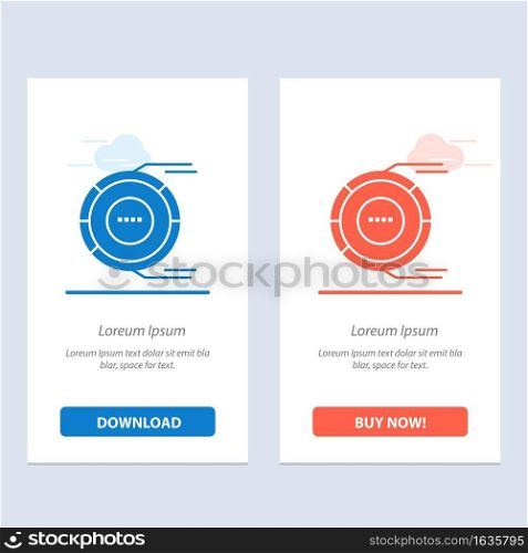 Allocation, Analysis, Diagram, Estimation, Resource  Blue and Red Download and Buy Now web Widget Card Template