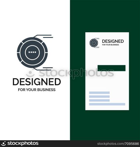Allocation, Analysis, Diagram, Estimation, Resource Grey Logo Design and Business Card Template