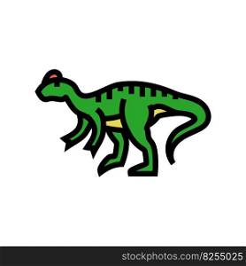 allosaurus dinosaur animal color icon vector. allosaurus dinosaur animal sign. isolated symbol illustration. allosaurus dinosaur animal color icon vector illustration