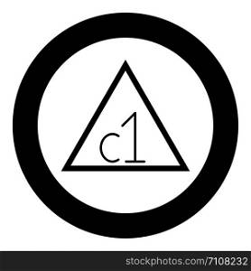 Allowed in circle round blackn Can bleached with chlorine Clothes care symbols Washing concept Laundry sign icon in circle round black color vector illustration flat style simple image. Allowed in circle round blackn Can bleached with chlorine Clothes care symbols Washing concept Laundry sign icon in circle round black color vector illustration flat style image