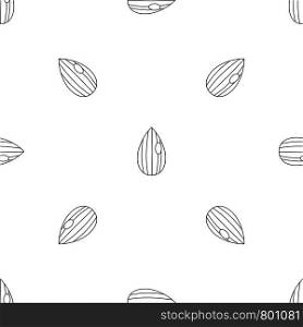 Almond nut pattern seamless vector repeat geometric for any web design. Almond nut pattern seamless vector