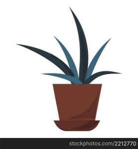Aloe icon cartoon vector. Cosmetic plant. Natural cactus. Aloe icon cartoon vector. Cosmetic plant