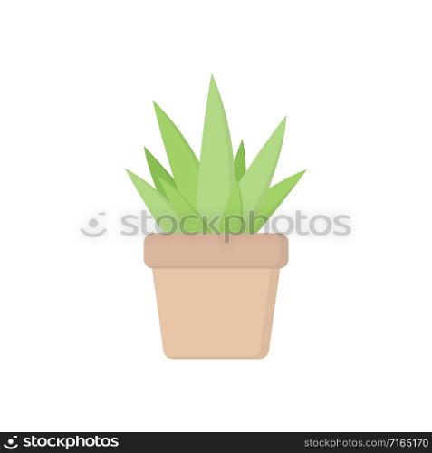 Aloe icon flat style simple design. Vector eps10