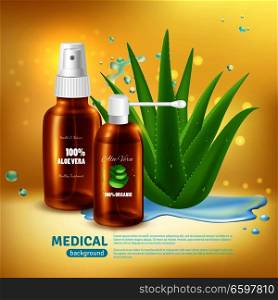 Aloe Medical Spray Background