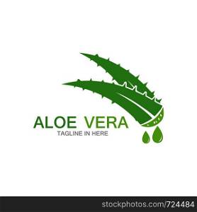 Aloe vera logo vector ilustration