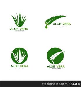 Aloe vera logo vector ilustration