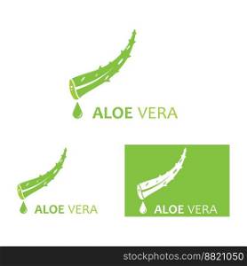 Aloe vera logo vector ilustration 