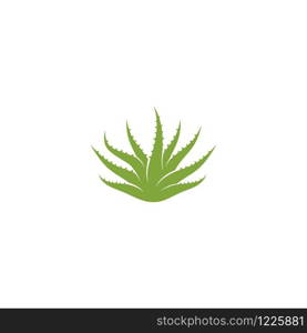 Aloe vera logo vector ilustration template