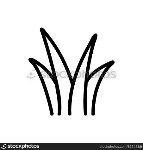 aloe vera plant icon vector. aloe vera plant sign. isolated contour symbol illustration. aloe vera plant icon vector outline illustration