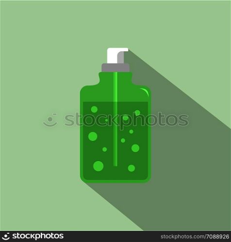 Aloe vera soap icon. Flat illustration of aloe vera soap vector icon for web design. Aloe vera soap icon, flat style