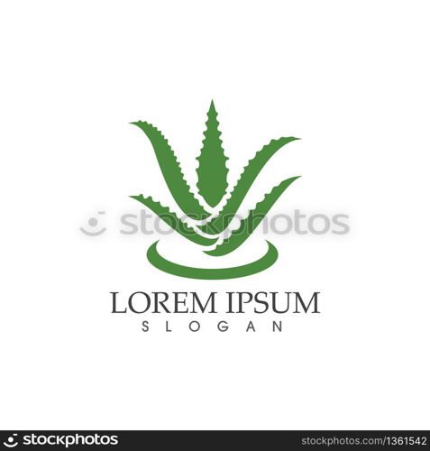 Aloe vera vector illustration design icon template