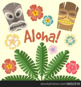 Aloha flower vector image