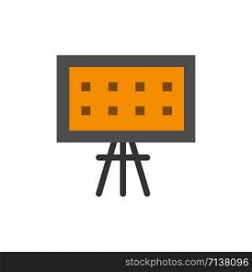 Alphabet, Board, Education, Presentation Flat Color Icon. Vector icon banner Template