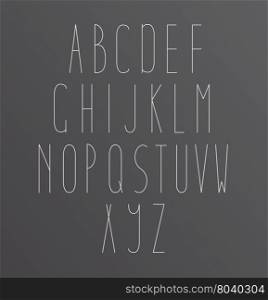 Alphabet Font letters. Alphabet Font Golden letters Icons ABC on black background