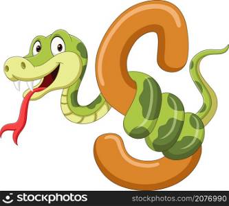 Alphabet letter S for Snake