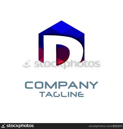 Alphabetic logo design with elegent design and typography vector