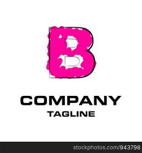 Alphabetic logo design with elegent design and typography vector