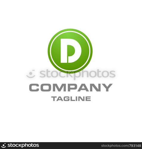 Alphabetical logo design with creative typography vector