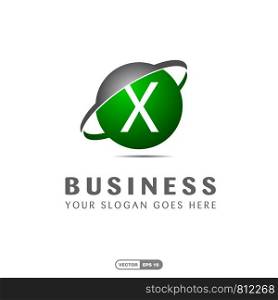 Alphabetical logo of business company and typography vector