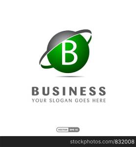Alphabetical logo of business company and typography vector