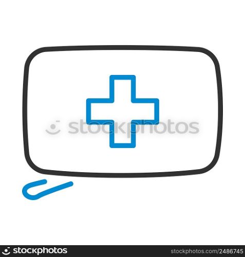 Alpinist First Aid Kit Icon. Editable Bold Outline With Color Fill Design. Vector Illustration.